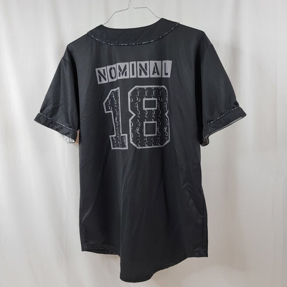 Nominal Arabic Script Baseball Jersey | Black Sat… - image 2